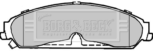 BORG & BECK Комплект тормозных колодок, дисковый тормоз BBP2369